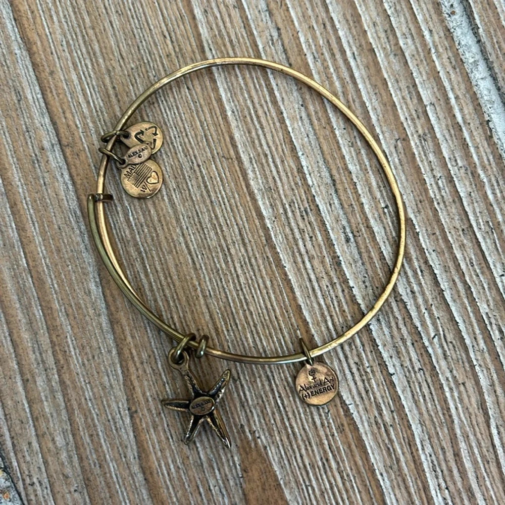 Alex and Ani Starfish Gold Bracelet